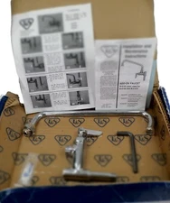 T&S Reliability Built-In B-0156-CR Add-On Faucet, 12" Swing Nozzle Lever Handle