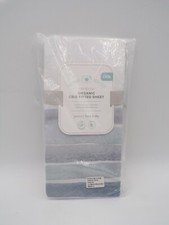 Pottery Barn Kids Picture Perfect Rainbow Organic Crib Fitted Sheet Blue 7531