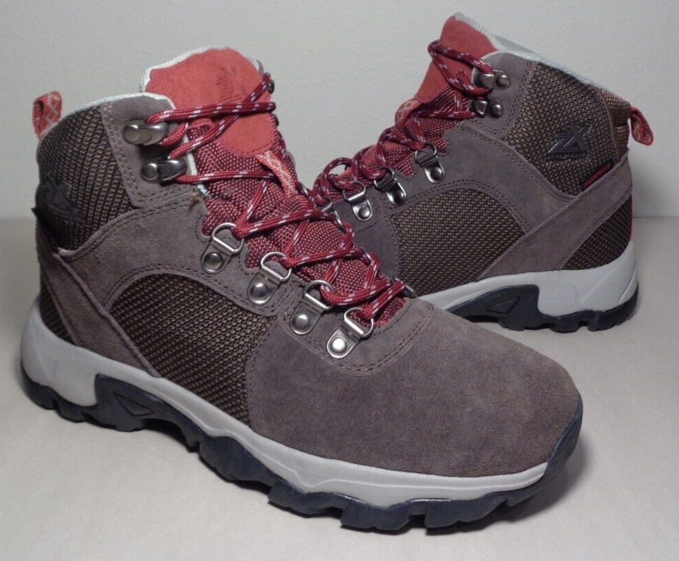 ZeroXposur Size 10 M PORTLAND WP HIKER Chocolate Suede Boots New