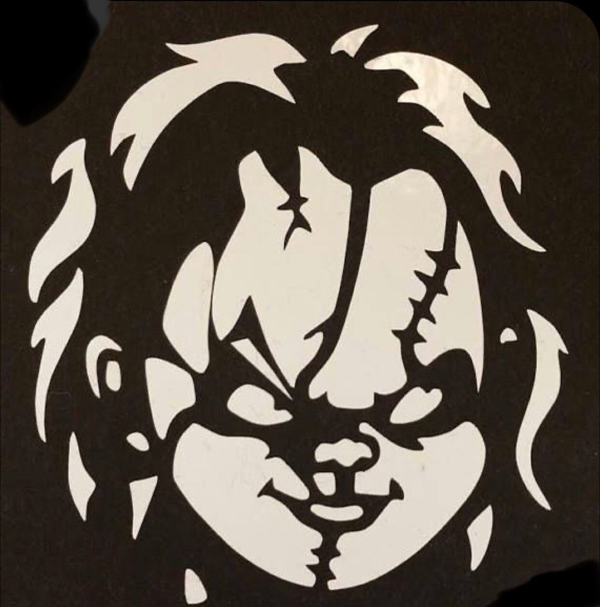 Chucky Killer Doll White Vinyl Decal Sticker | eBay chucky-killer-doll-white-vinyl-decal-sticker-ebay