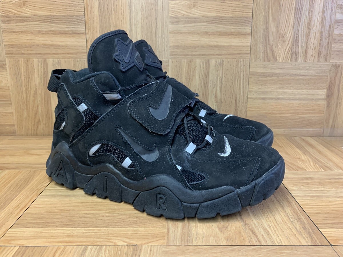 RARE🔥 Nike Air Barrage Mid Black Gray Reflective AT7847-002 RARE🔥 Nike Air Barrage Mid Black Gray Reflective AT7847-002