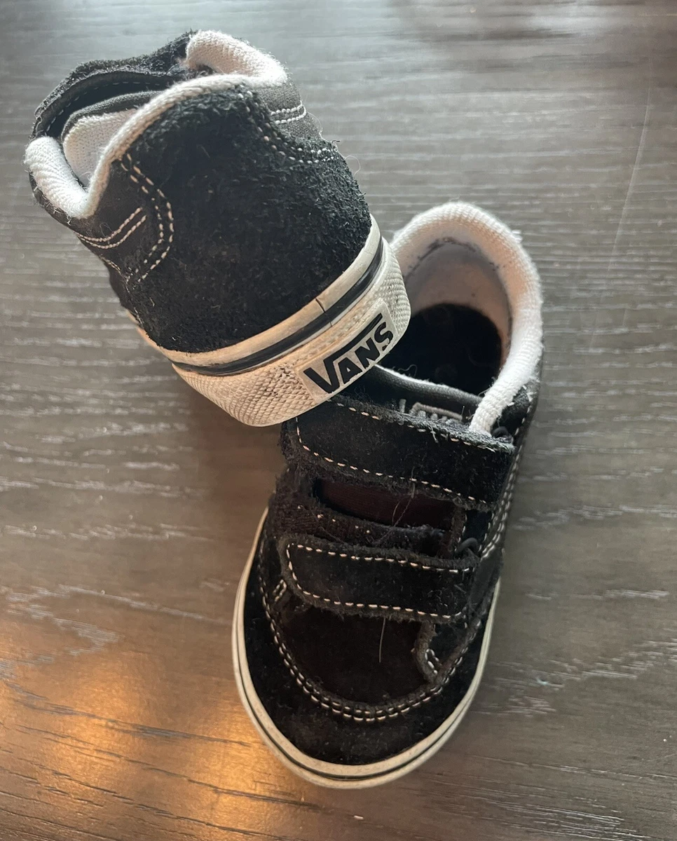 Vans Classic Black Easy Strap Shoes For Toddler Size 6 eBay