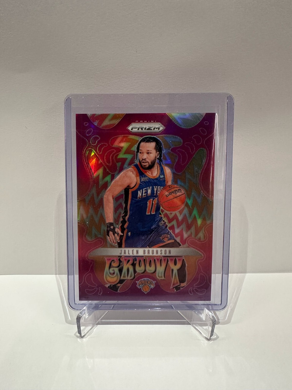 2024-25 Panini Prizm Jalen Brunson New York Knicks Groovy SSR #25