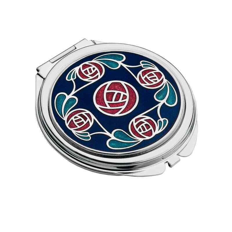 Blue Compact Mirror Mackintosh, Make-Up, Cosmetic, Gifts, Women 8002BLUE