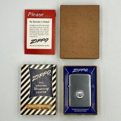 Used Zippo Lighter 1962 USS Steel Deep Candy Box New Old Stock | eBay