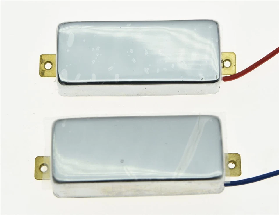 Juego de mini pastillas Humbucker cerradas cromadas LP mini pastillas selladas para Les Paul Foto 2 de 4