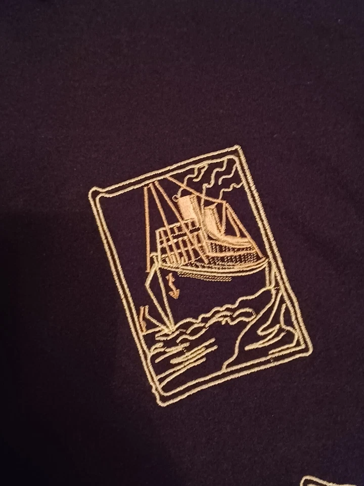 Camisa Negra THE HAVANERA CO XXL 2XL Crucero Vacaciones Bordada Playa Foto 4 de 4