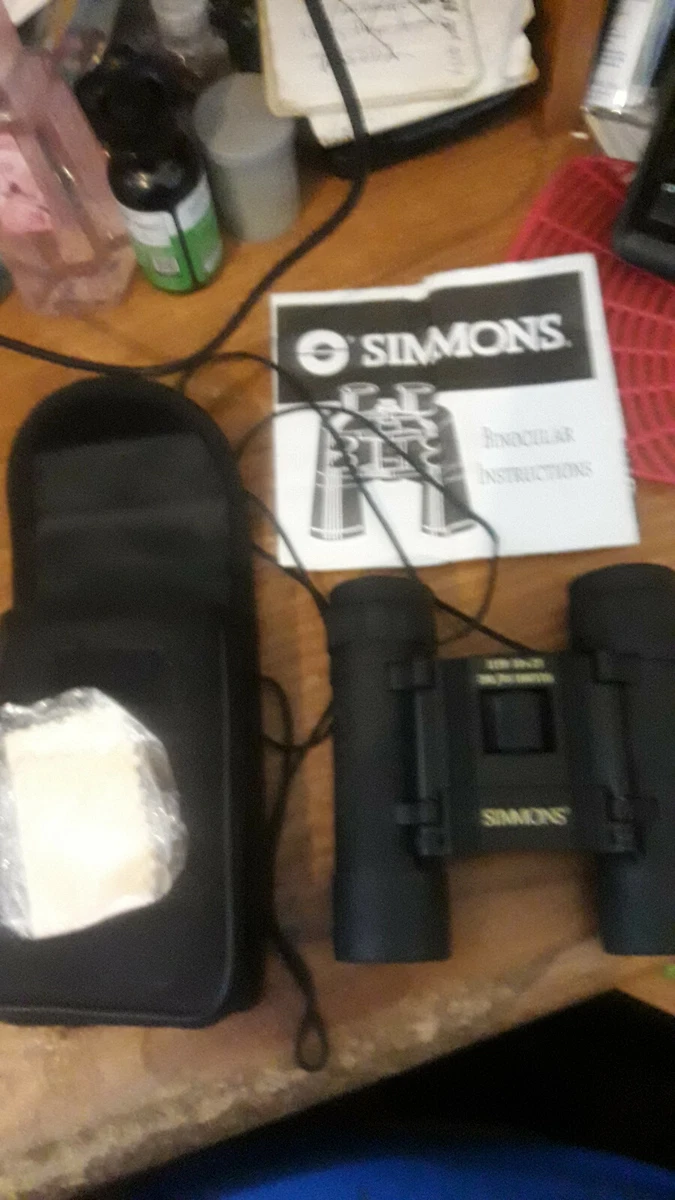 Simmons Binoculars 1159 10 x 25 288 ft 1000 Yards w Manual and Soft Case