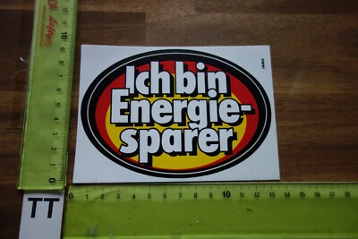 Alter Aufkleber Naturschutz Umweltschutz ICH BIN ENERGIESPARER (TTC)