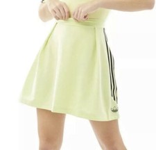 Adidas Original Athletic Tennis Dress Skirt Trefoil Semi Yellow FM1935