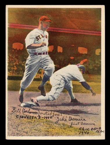 Carte Baseball Vintage 1936 R312 National Chicle Pastel - Ollie Beyma & Rolly Hemsley Des St. Louis Browns