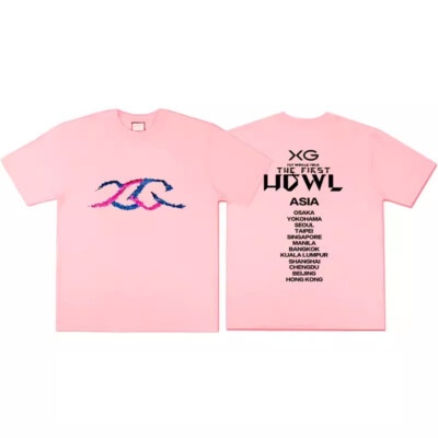 Kpop XG 1st WORLD TOUR T-SHIRT The first HOWL Tshirt Unisex Cotton