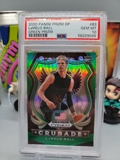 2020 Panini Prizm DP Lamelo Ball RC Green Prizm PSA 10 Gem Mint #83