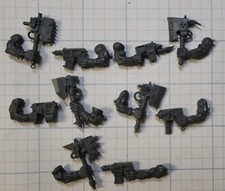 Warhammer 40k Ork Bits Nobz Engraved Slugga  Choppa x5 Set