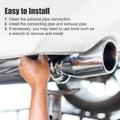 Exhaust Elbows 2-Pack 1 Inch OD 90 Degree - SS304 Stainless Steel 1.2mm Thickness Car Exhaust System Replacement - Foto 12