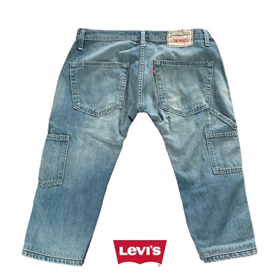 Levi's Dreiviertel Shorts Engineered Carpenter Vintage Größe 30 US 44 DE