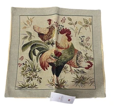 Jules Pansu Pillow Cover Rooster Tapestry France Farmhouse French Country Decor