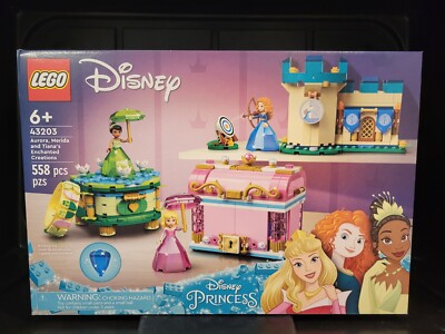 LEGO 43203 - Disney Princess Aurora and Tiana s Enchanted Creations - Brand New!