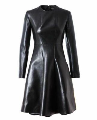 Womens Leather Dress Black Genuine Lambskin Evening Cocktail Ladies Dress - 008 | eBay Womens Leather Dress Black Genuine Lambskin Evening Cocktail Ladies Dress - 008 | eBay