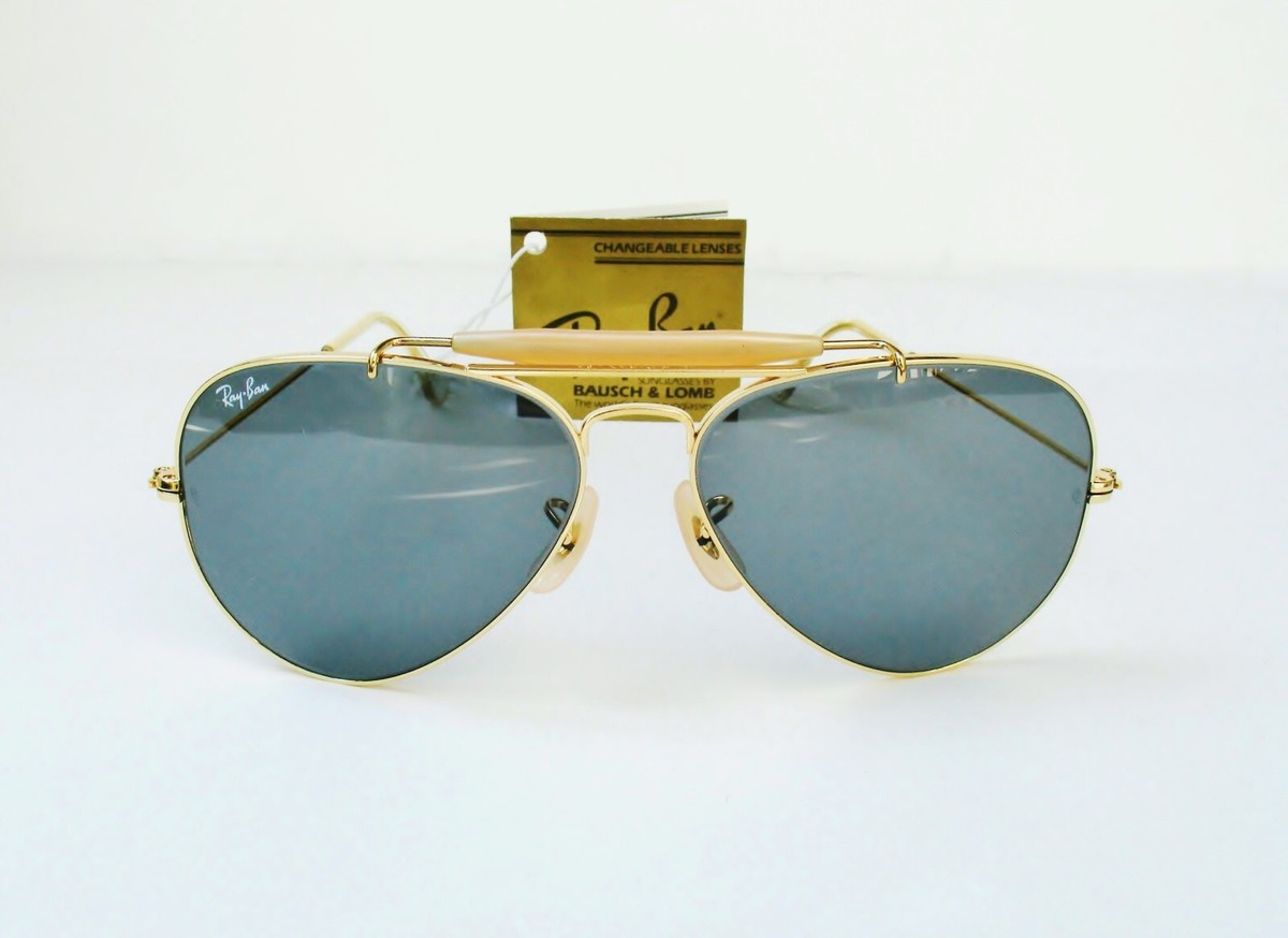 【B&L】Ray-Ban アウトドアーズマン ヴィンテージ USA Vintage B&L Ray Ban USA Outdoorsman II 62-14 Gold Frame