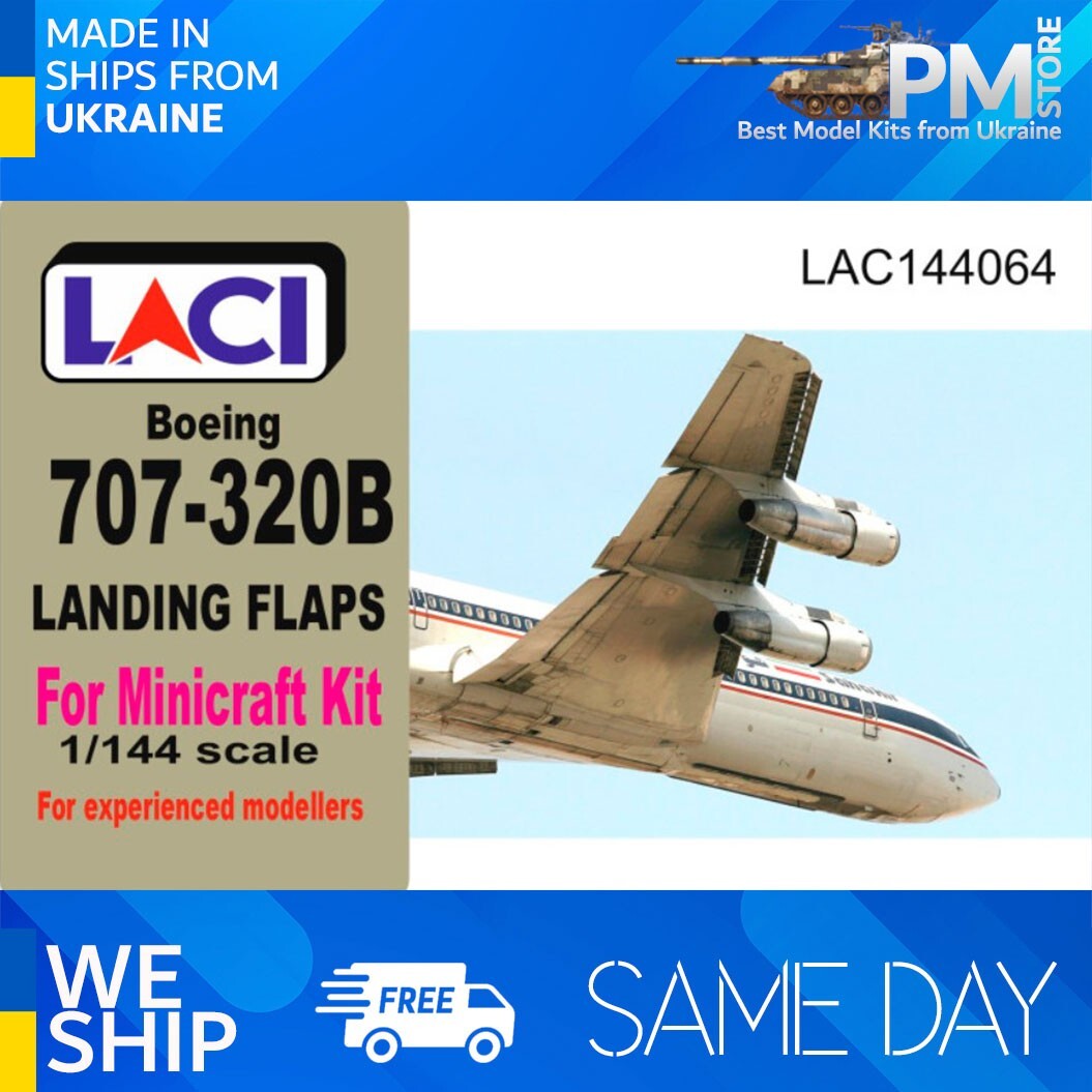 Laci 144064 1/144 Boeing 707-320B Landing Flaps for Minicraft kit