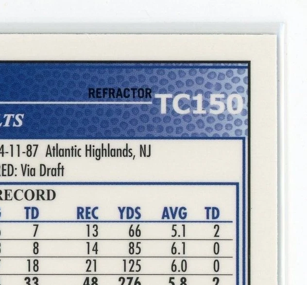 2009 Topps Chrome Silver Refractor #TC150 Donald Brown RC Rookie Colts - Image 3 of 3