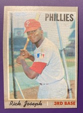 Rick Joseph 1970 #186 Topps Baseball Card - Super Nice - Very Good Plus
