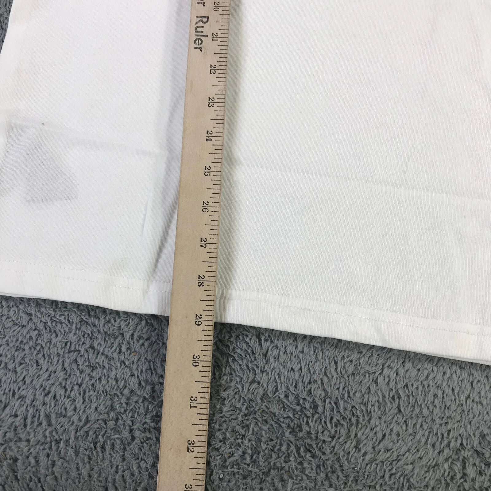 HBA (HOOD BY AIR) Hood By Air Shirt Uomo Medium M HBA Bianco Grigio Screensaver Preppy Tee a324323