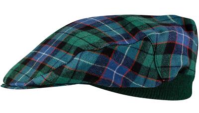 Herren Tartan Flatcap Russell Ancient Tartan kariert Einheitsgröße schottisch hergestellt Mütze