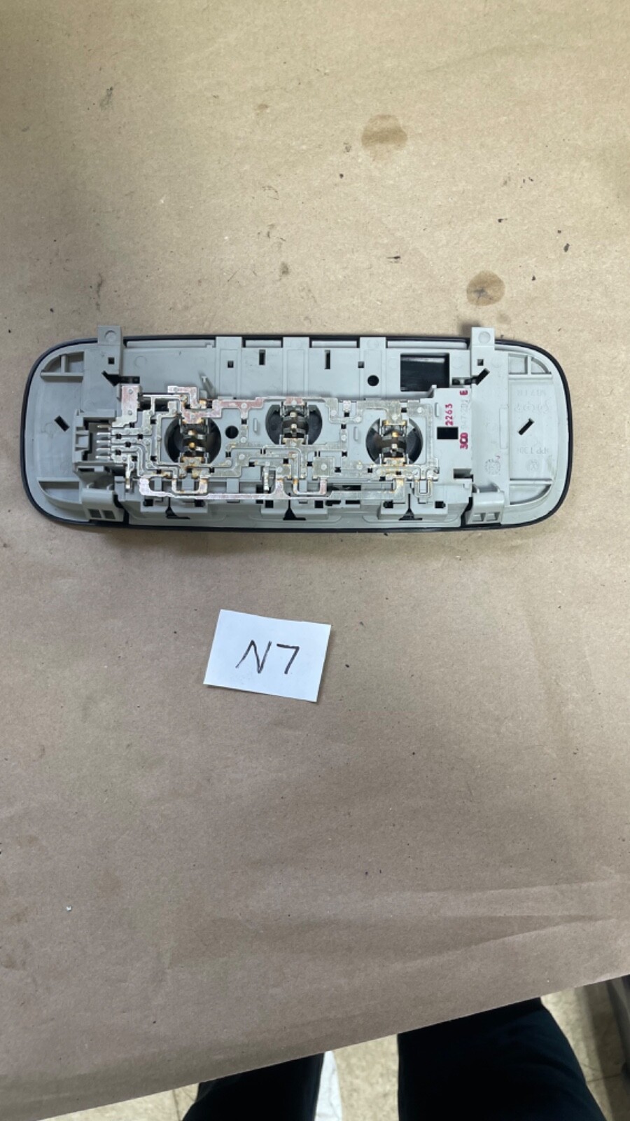 1213 Volkswagen Golf R Rear Dome Reading Lamp Light vw 3C0947291E OEM