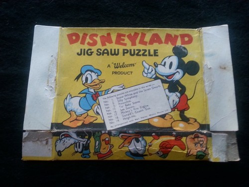 Walt Disney DISNEYLAND 1950s Vintage Jigsaw Puzzle "SILLY SYMPHONY" No 2 w/BOX - Picture 3 of 3