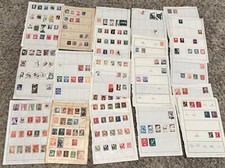 WW STAMPS LOT ON BOOKLET PAGES FROM DIFFERENT WORLDWIDE COUNTRIES #5