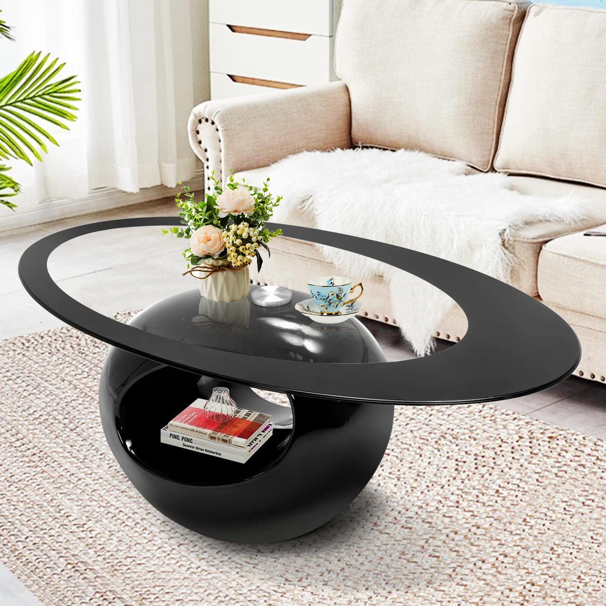 All glass sofa table outlet