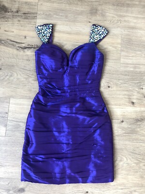 purple sherri hill short dress Sherri Hill 55207