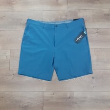 Walter Hagen Men's 42 Performance 11 Golf Shorts Micro Blue Lines 9" Inseam New