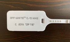 FAST SHIPPING "The Ten" ZIP TIE TAG White Cream Red Replacement x Off!-White