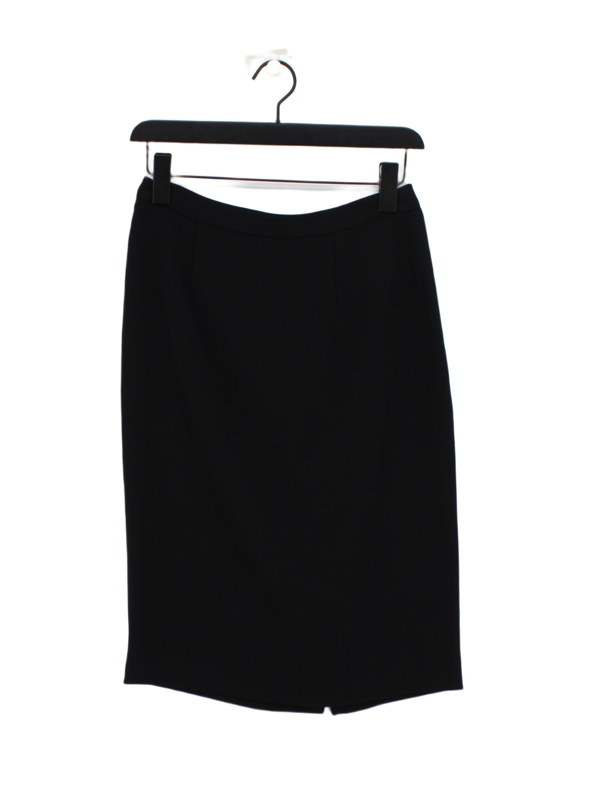 Hobbs Black Polyester Midi Pencil Skirt UK Size 8-image