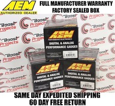 Aem 3 Gauges Combo Set - Uego Wideband Af Ratio  Turbo Boost Oil Pressure