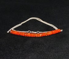 Orange Faceted Opal Necklace For Women Ethiopian Fire Opal Faceted Necklace