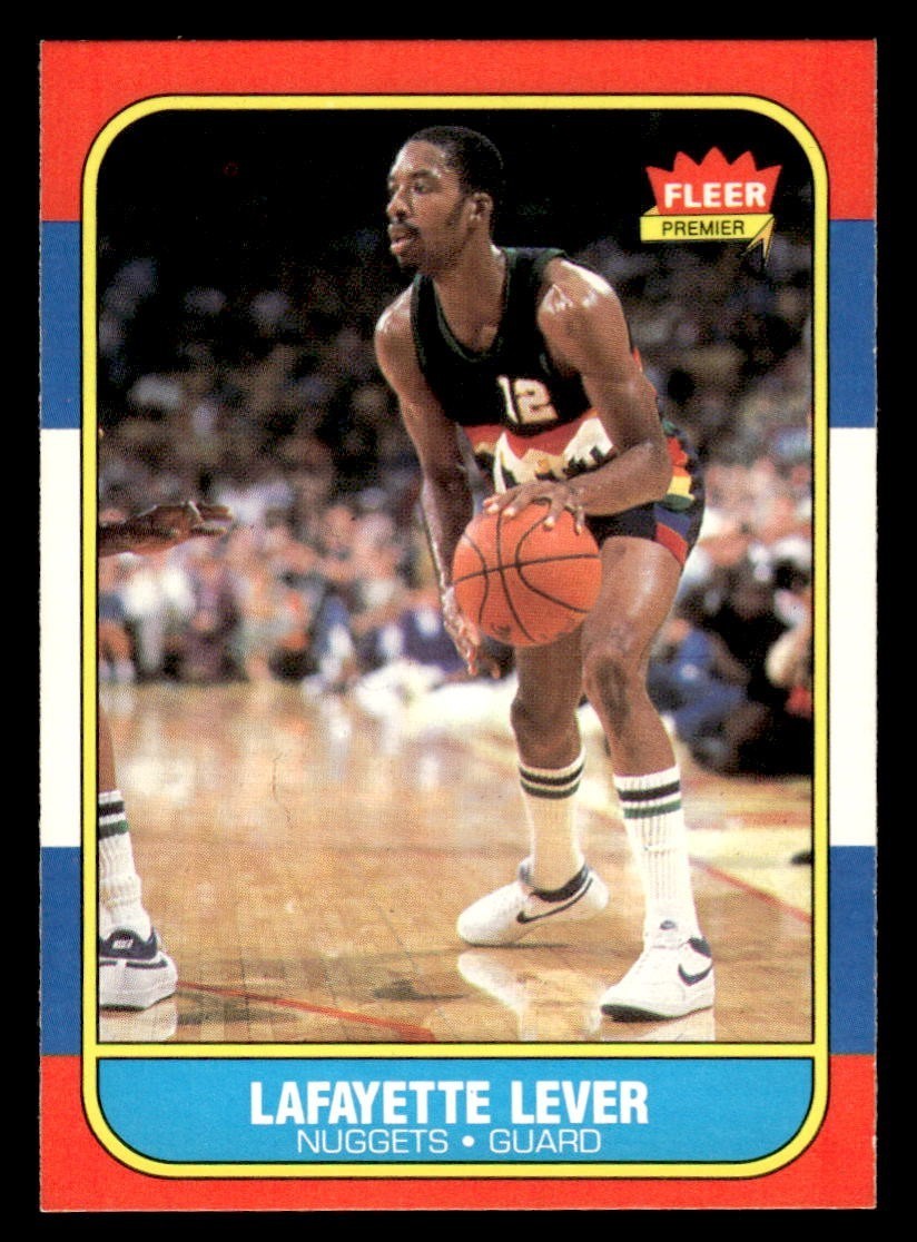 1986 Fleer Basketball #63 Lafayette Lever NM/MT *f3