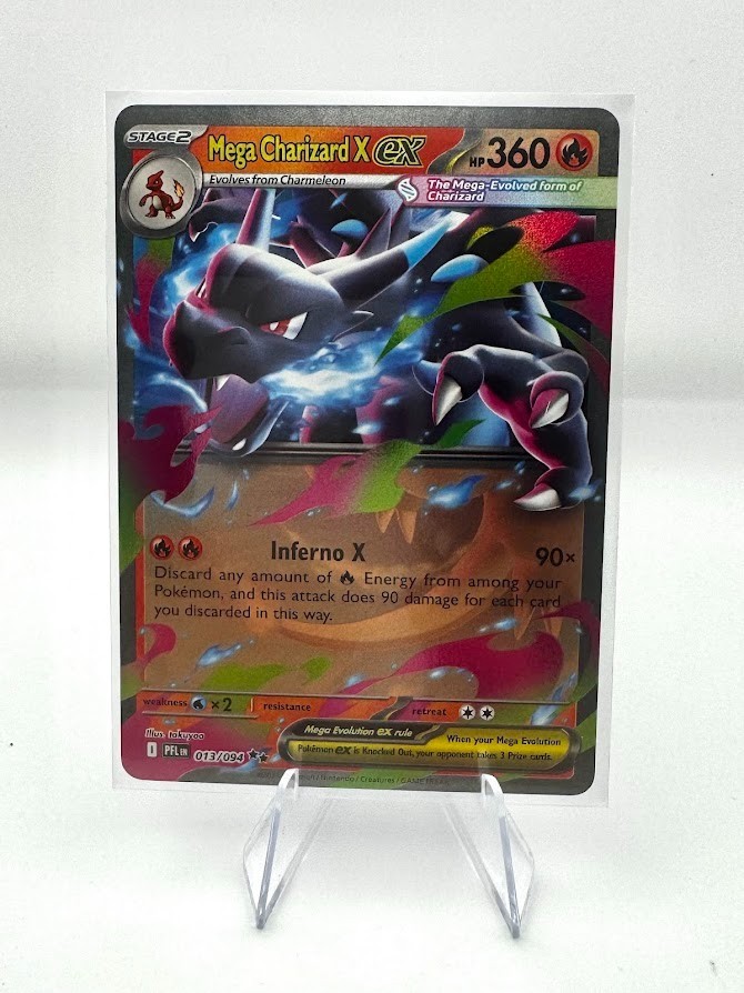 Mega Charizard X ex 013/094 - Pokemon Phantasmal Flames - Single NM EN Single