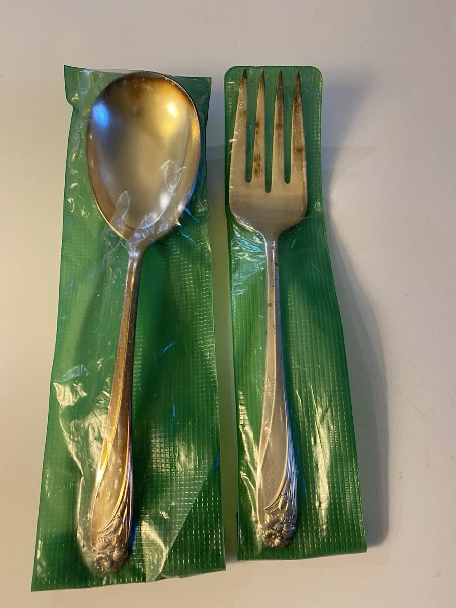 1847 Rogers Bros Salad Server Antique US Silver-Plated Flatware