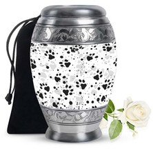Cat Paws Large Burial Urns For Mother  Father Adult Ash 10 Inch 