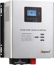 1200W Pure Sine Wave Inverter with AC Charger DC 12V to AC 120V Output Ups B....