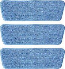 3 Pack Microfiber Mop Pads, Mop Replacement Pads Refills Floor Spray Mop Pads