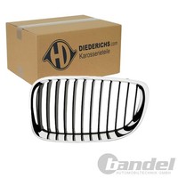 Diederichs KÜHlergrill Niere Chrom/Schwarz Links Passend FüR BMW 1Er | 1280141
