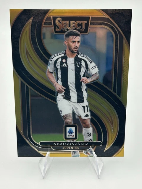 2024-25 Panini Select Serie A /10 Nico Gonzalez Gold Prizm Juventus Atletico