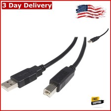High-Speed 3ft USB 2.0 A to B Cable - Male-to-Male, Perfect for Data Transfer