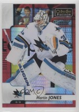 2017-18 O-Pee-Chee Platinum Red Prism 154/199 Martin Jones #45 d4e