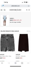 Mugler denim Skirt